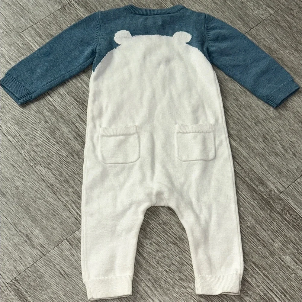 Gymboree blue and White Bear One Piece